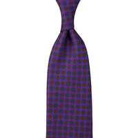Ancient Madder Silk Tie - Purple - Hand-Rolled