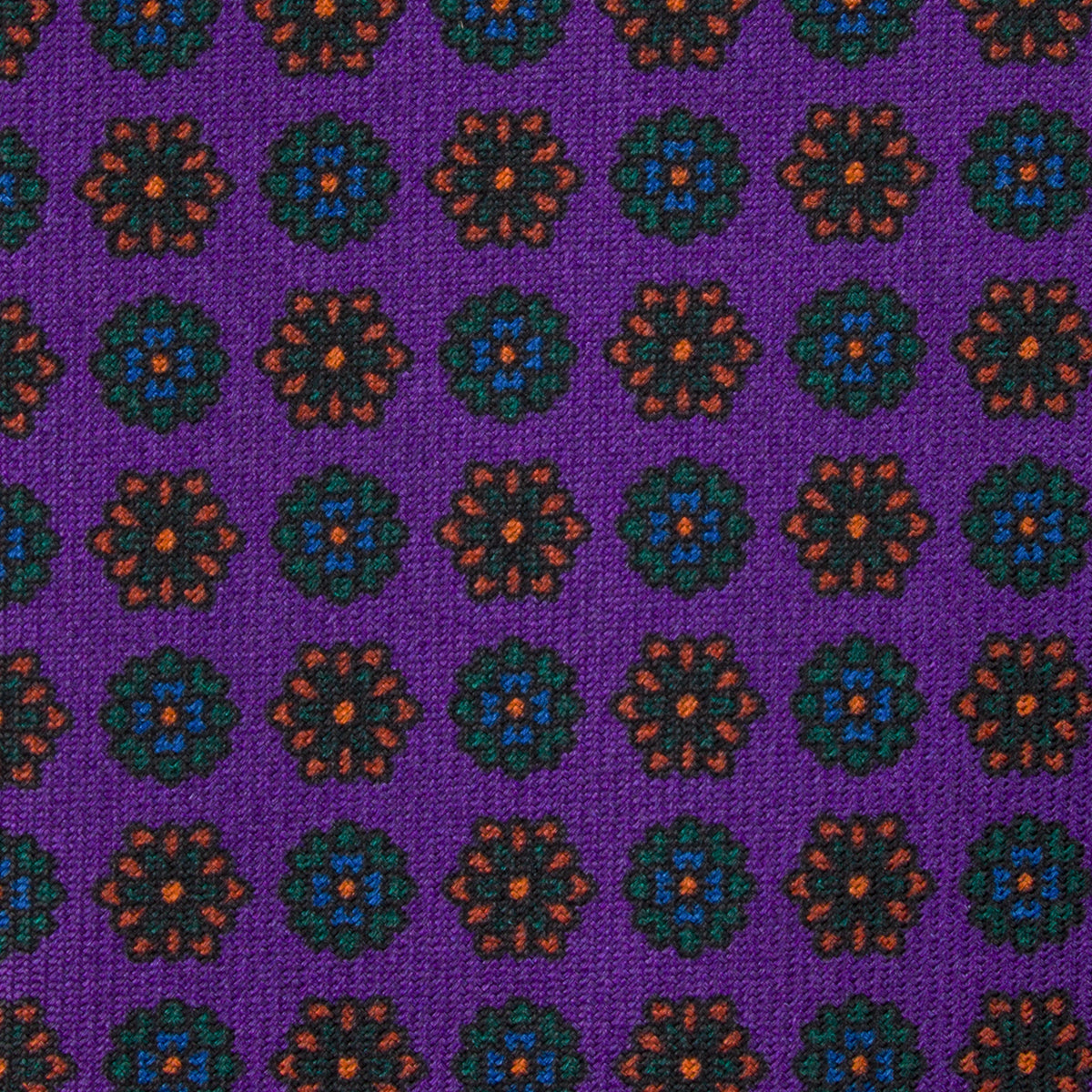 Ancient Madder Silk Tie - Purple - Hand-Rolled