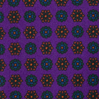 Ancient Madder Silk Tie - Purple - Hand-Rolled