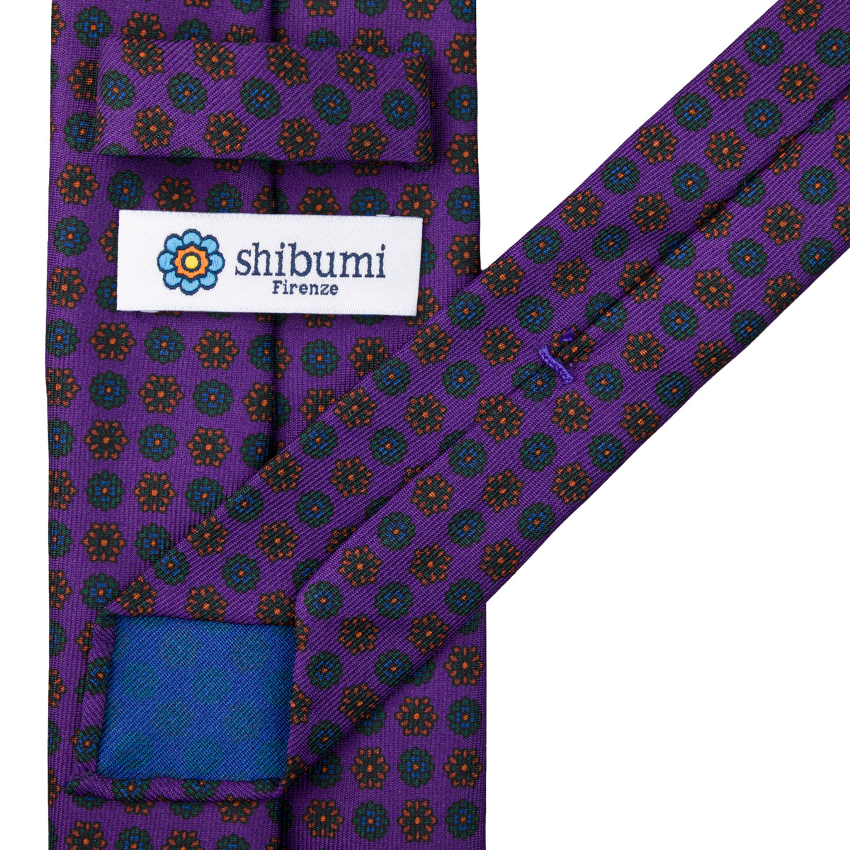 Ancient Madder Silk Tie - Purple - Hand-Rolled