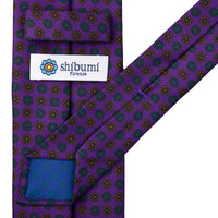 Ancient Madder Silk Tie - Purple - Hand-Rolled
