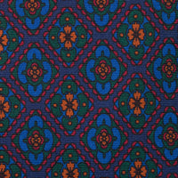 Ancient Madder Silk Tie - Navy - Hand-Rolled