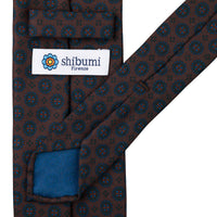 Ancient Madder Silk Tie - Chocolate - Hand-Rolled