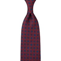 Ancient Madder Silk Tie - Burgundy - Hand-Rolled