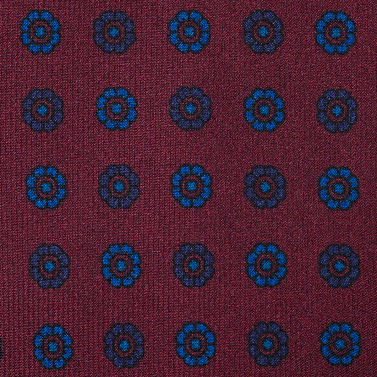 Ancient Madder Silk Tie - Burgundy - Hand-Rolled