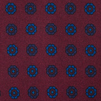 Ancient Madder Silk Tie - Burgundy - Hand-Rolled