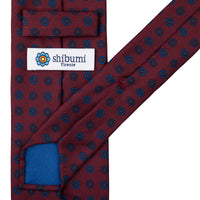 Ancient Madder Silk Tie - Burgundy - Hand-Rolled