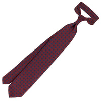 Ancient Madder Silk Tie - Burgundy - Hand-Rolled