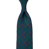 Ancient Madder Silk Tie - Forest - Hand-Rolled