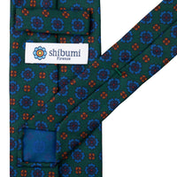 Ancient Madder Silk Tie - Forest - Hand-Rolled