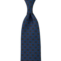 Ancient Madder Silk Tie - Madder Blue - Hand-Rolled