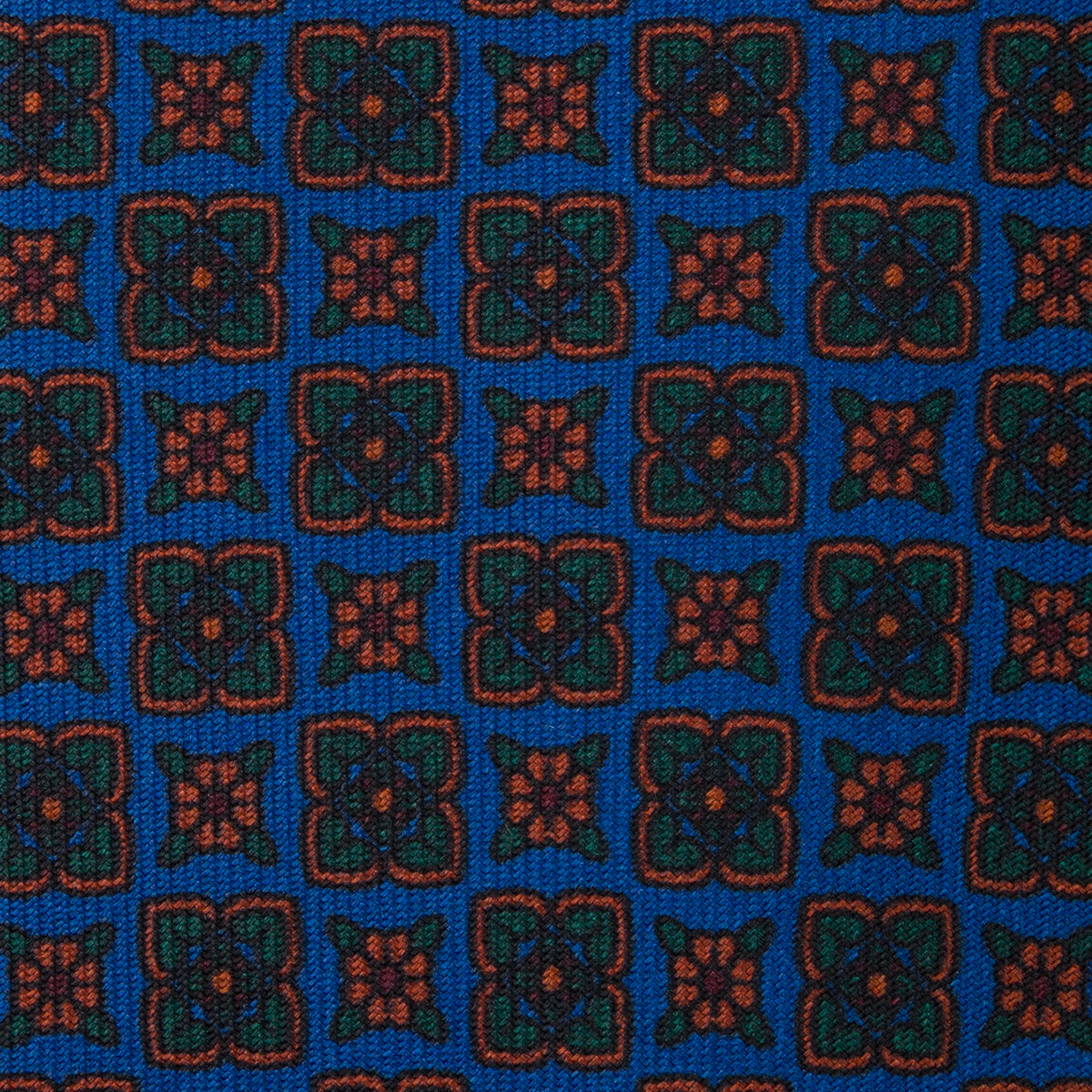 Ancient Madder Silk Tie - Madder Blue - Hand-Rolled