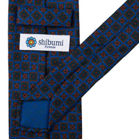 Ancient Madder Silk Tie - Madder Blue - Hand-Rolled