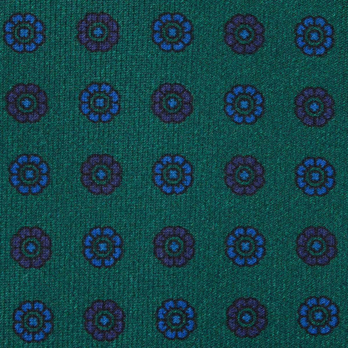 Ancient Madder Silk Tie - Forest - Hand-Rolled