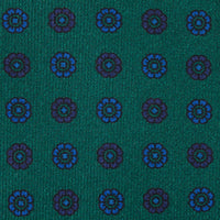 Ancient Madder Silk Tie - Forest - Hand-Rolled
