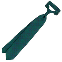 Ancient Madder Silk Tie - Forest - Hand-Rolled