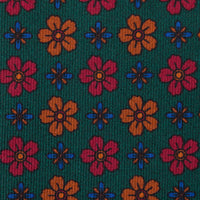 Ancient Madder Silk Tie - Forest - Hand-Rolled