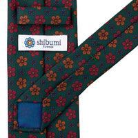 Ancient Madder Silk Tie - Forest - Hand-Rolled