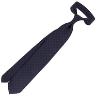 Ancient Madder Silk Tie - Burgundy - Hand-Rolled