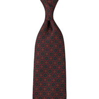 Ancient Madder Silk Tie - Burgundy - Hand-Rolled