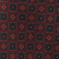 Ancient Madder Silk Tie - Burgundy - Hand-Rolled