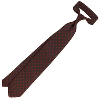 Ancient Madder Silk Tie - Burgundy - Hand-Rolled