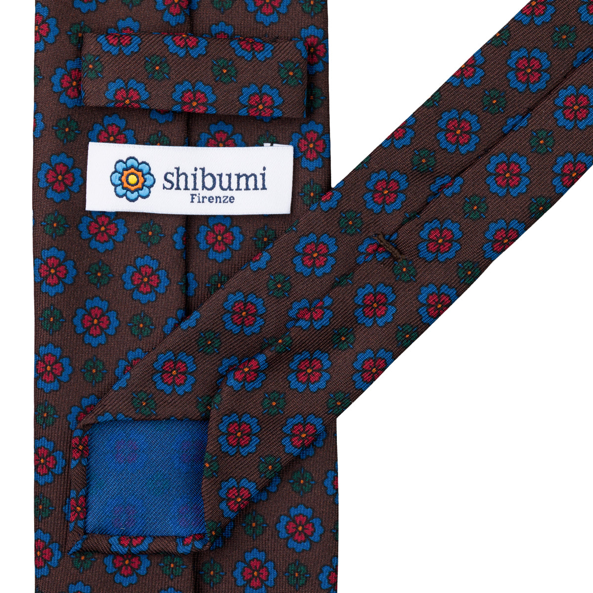 Ancient Madder Silk Tie - Brown - Hand-Rolled