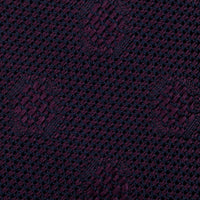 Floral Shadow Fina Grenadine Silk Tie - Eggplant - Hand-Rolled