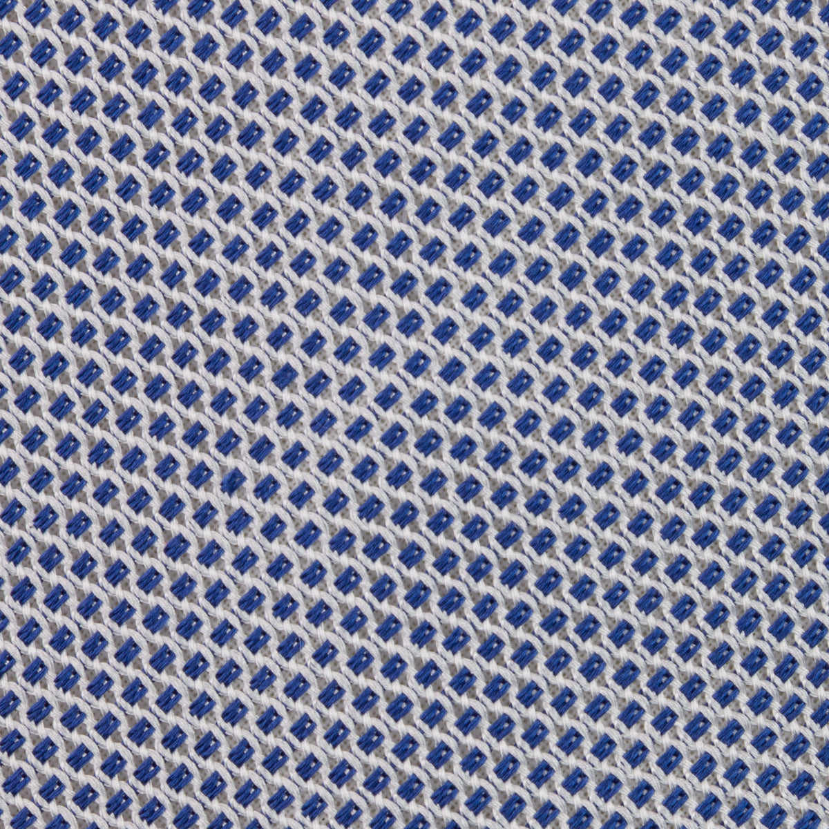 Bi-Color Fina Grenadine Silk Tie - Navy - Hand-Rolled