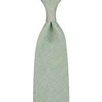 Bi-Color Fina Grenadine Silk Tie - Green - Hand-Rolled