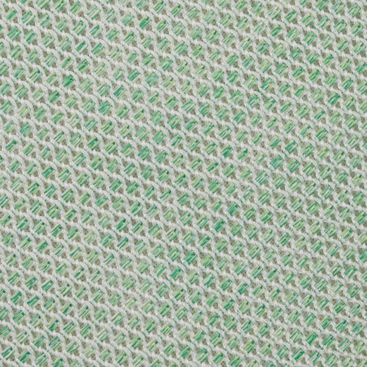 Bi-Color Fina Grenadine Silk Tie - Green - Hand-Rolled