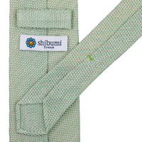 Bi-Color Fina Grenadine Silk Tie - Green - Hand-Rolled