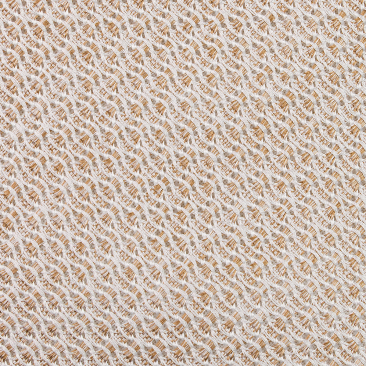 Bi-Color Grossa Grenadine Silk Tie - Beige - Hand-Rolled