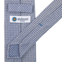 Bi-Color Grossa Grenadine Silk Tie - Navy - Hand-Rolled