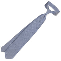 Bi-Color Grossa Grenadine Silk Tie - Navy - Hand-Rolled