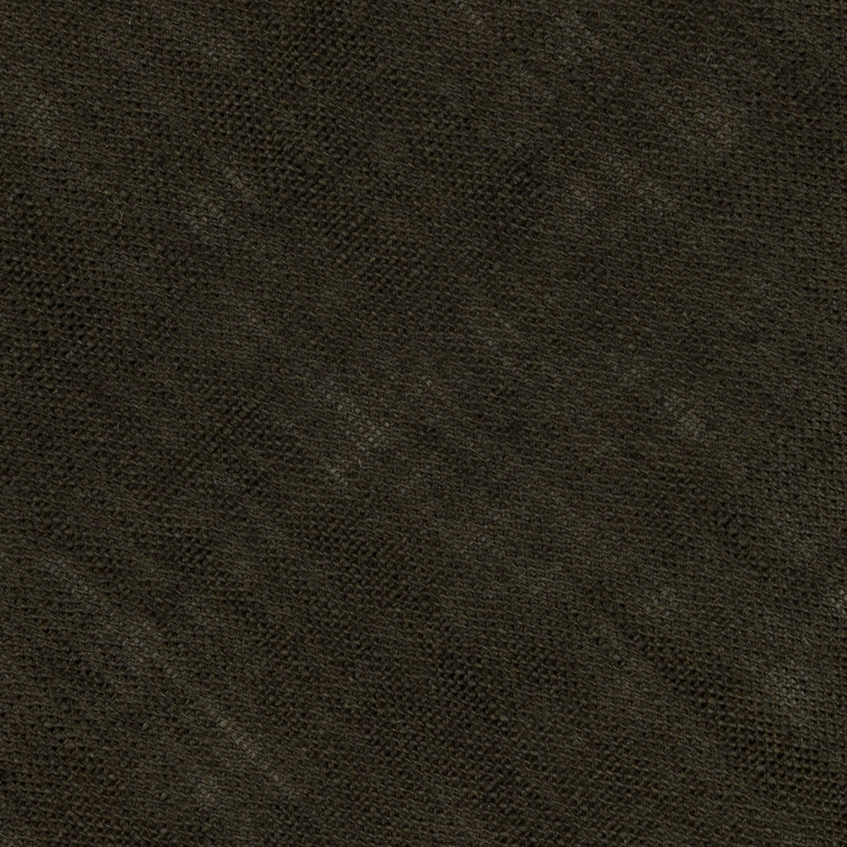 Japanese Ramie Tie - Dark Olive - Hand-Rolled