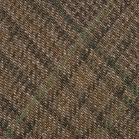 Maison Hellard Checked Linen Tie - Brown / Green - Hand-Rolled