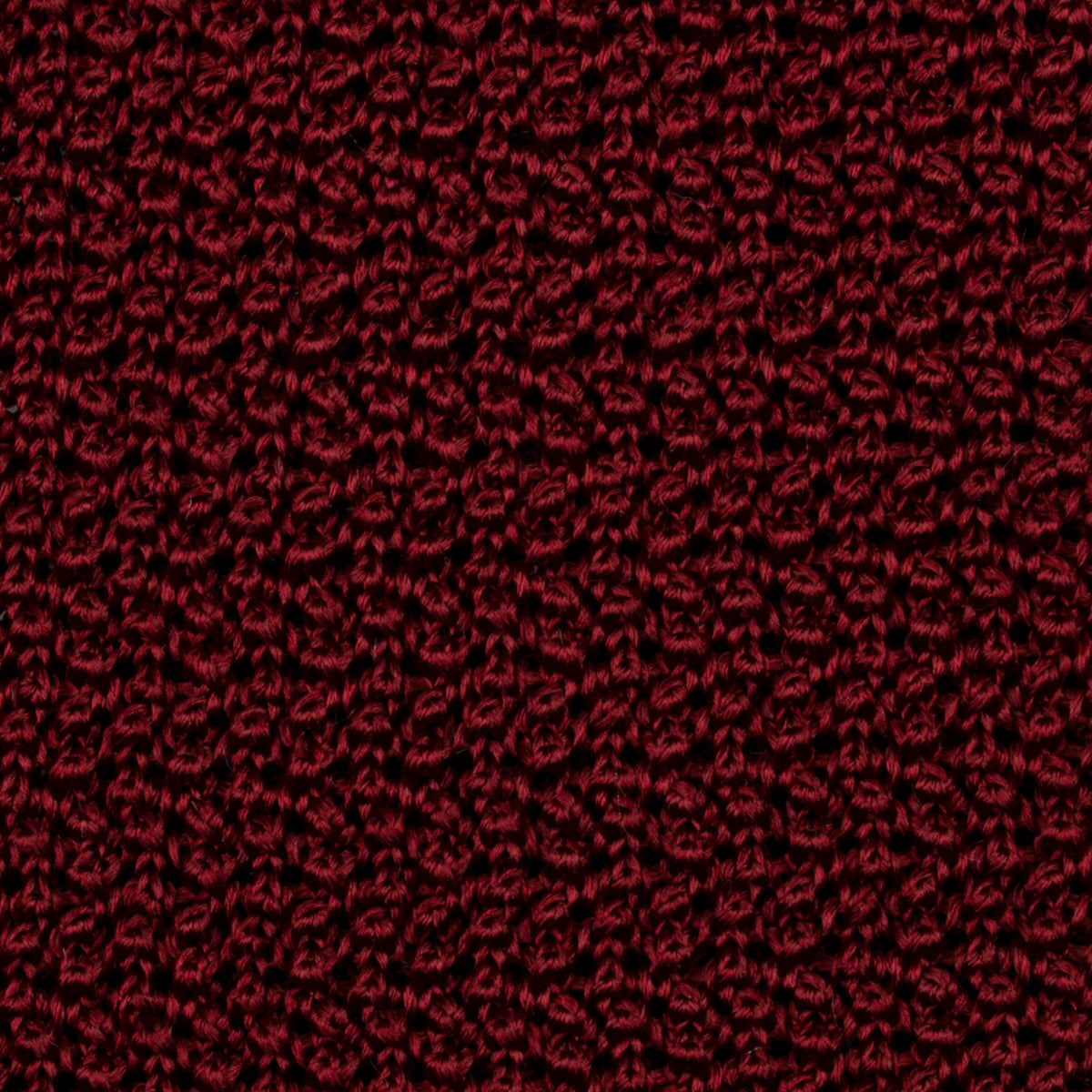 Crunchy Silk Knit Tie - Cherry