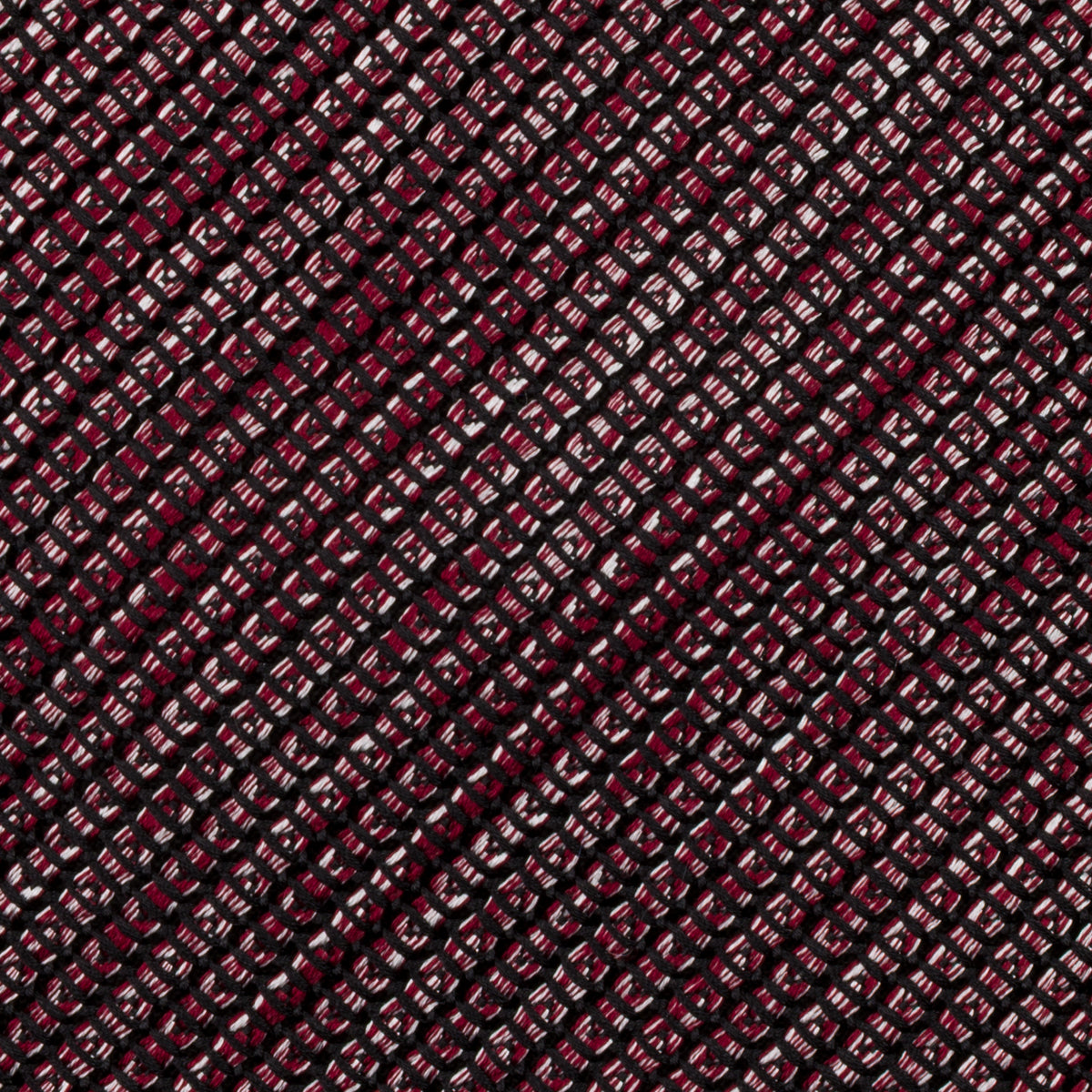 Kuska Handwoven Fina Grenadine Silk Tie  - Burgundy Mottled