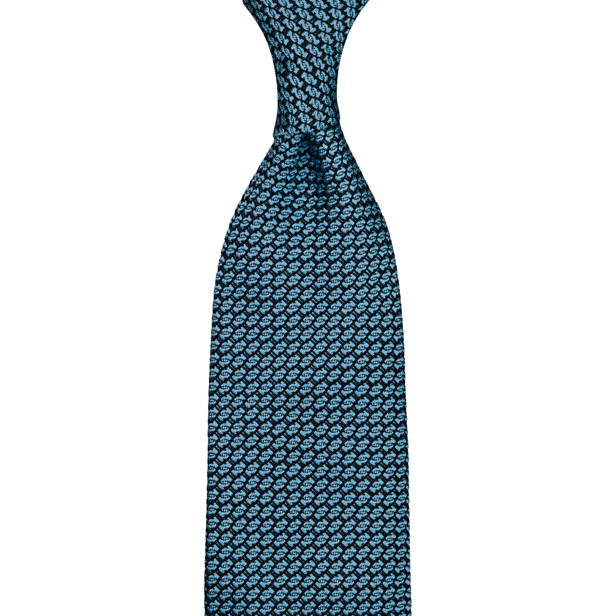 Kuska Handwoven Grossa Grenadine Silk Tie  - Sky Blue