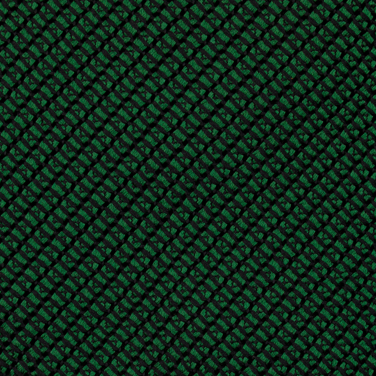Kuska Handwoven Fina Grenadine Silk Tie  - Green