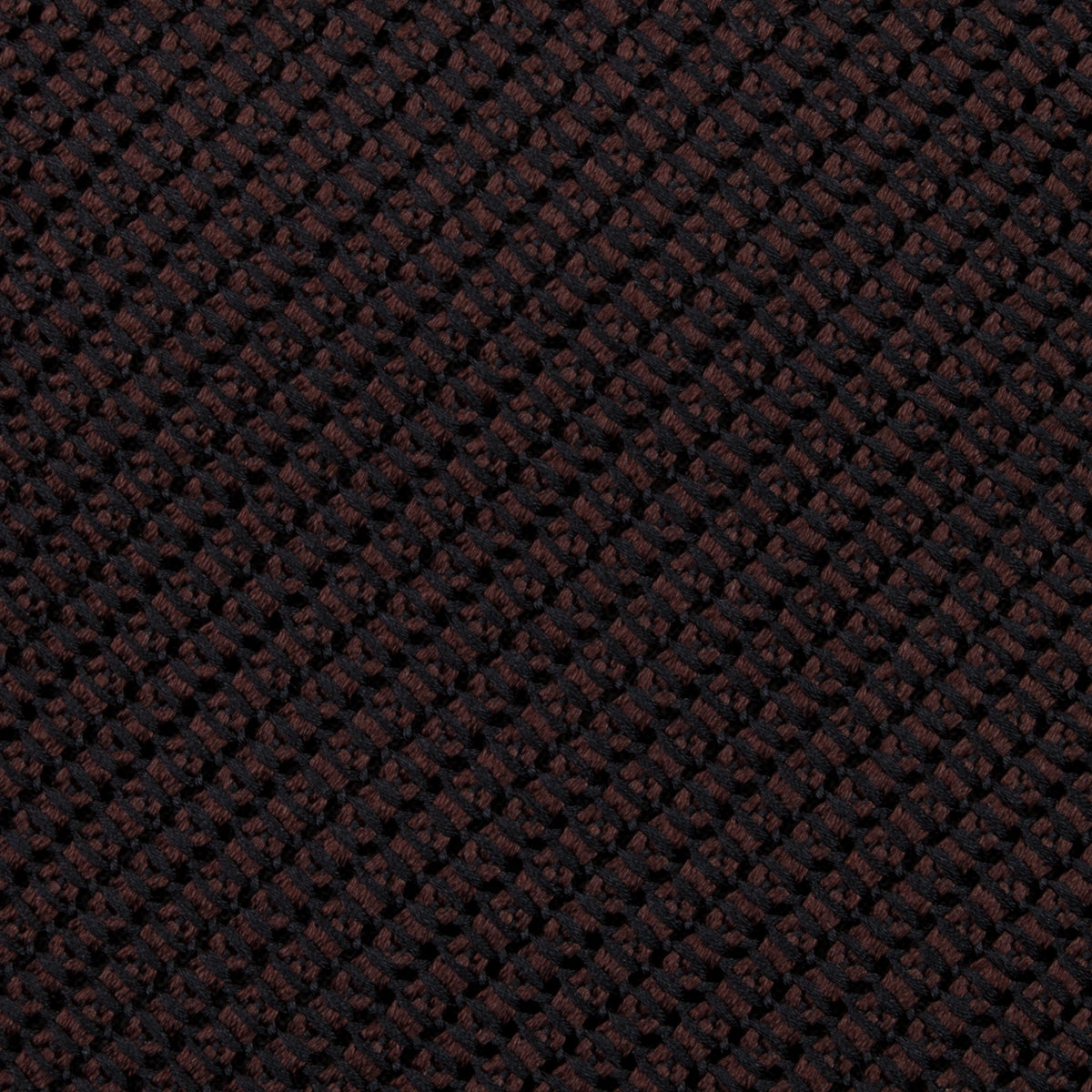 Kuska Handwoven Fina Grenadine Silk Tie  - Chocolate