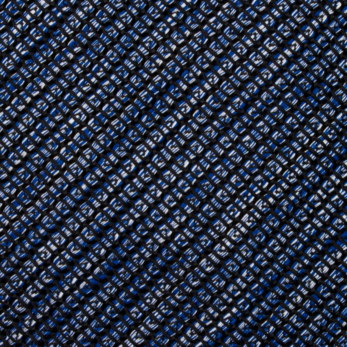Kuska Handwoven Fina Grenadine Silk Tie  - Light Navy Mottled