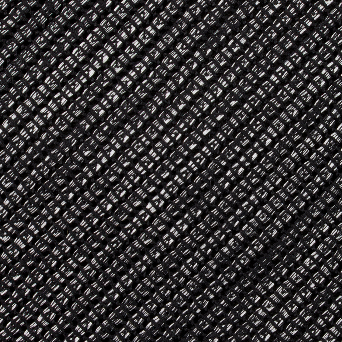 Kuska Handwoven Fina Grenadine Silk Tie  - Black Mottled