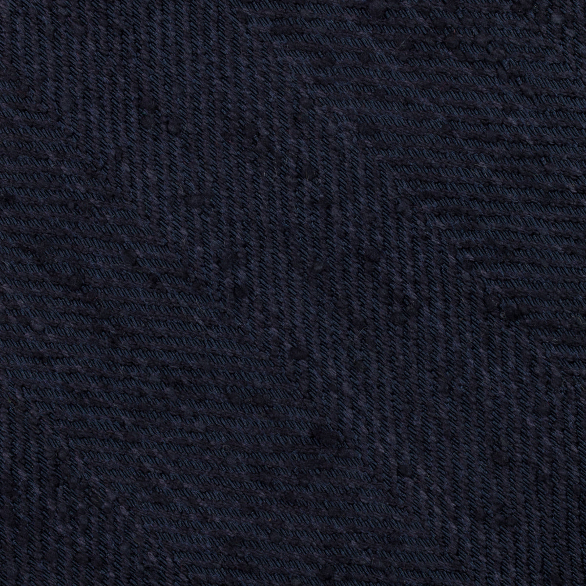 Big Herringbone Shantung Silk Tie - Navy