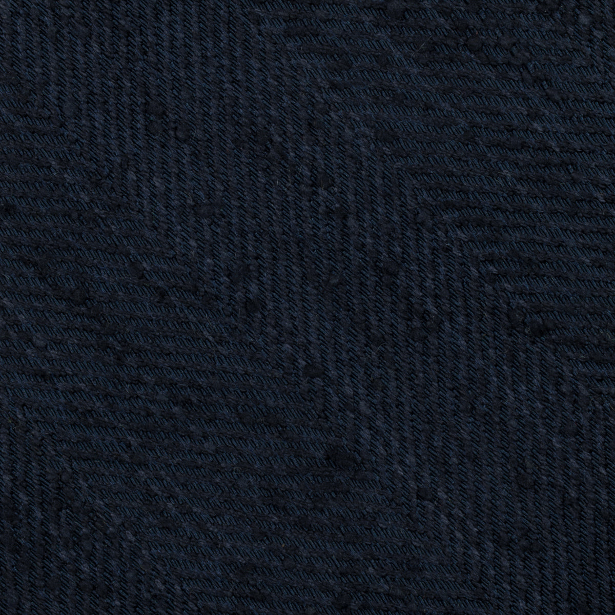 Big Herringbone Shantung Silk Tie - Navy