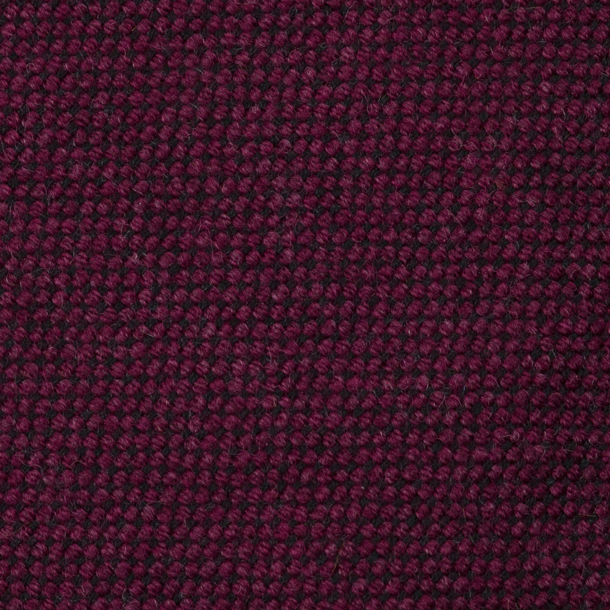 Plain Cashmere Tie - Burgundy - Hand-Rolled
