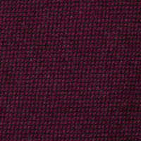 Plain Cashmere Tie - Burgundy - Hand-Rolled