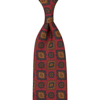 Copper Madder Silk Tie - Cherry - Hand-Rolled