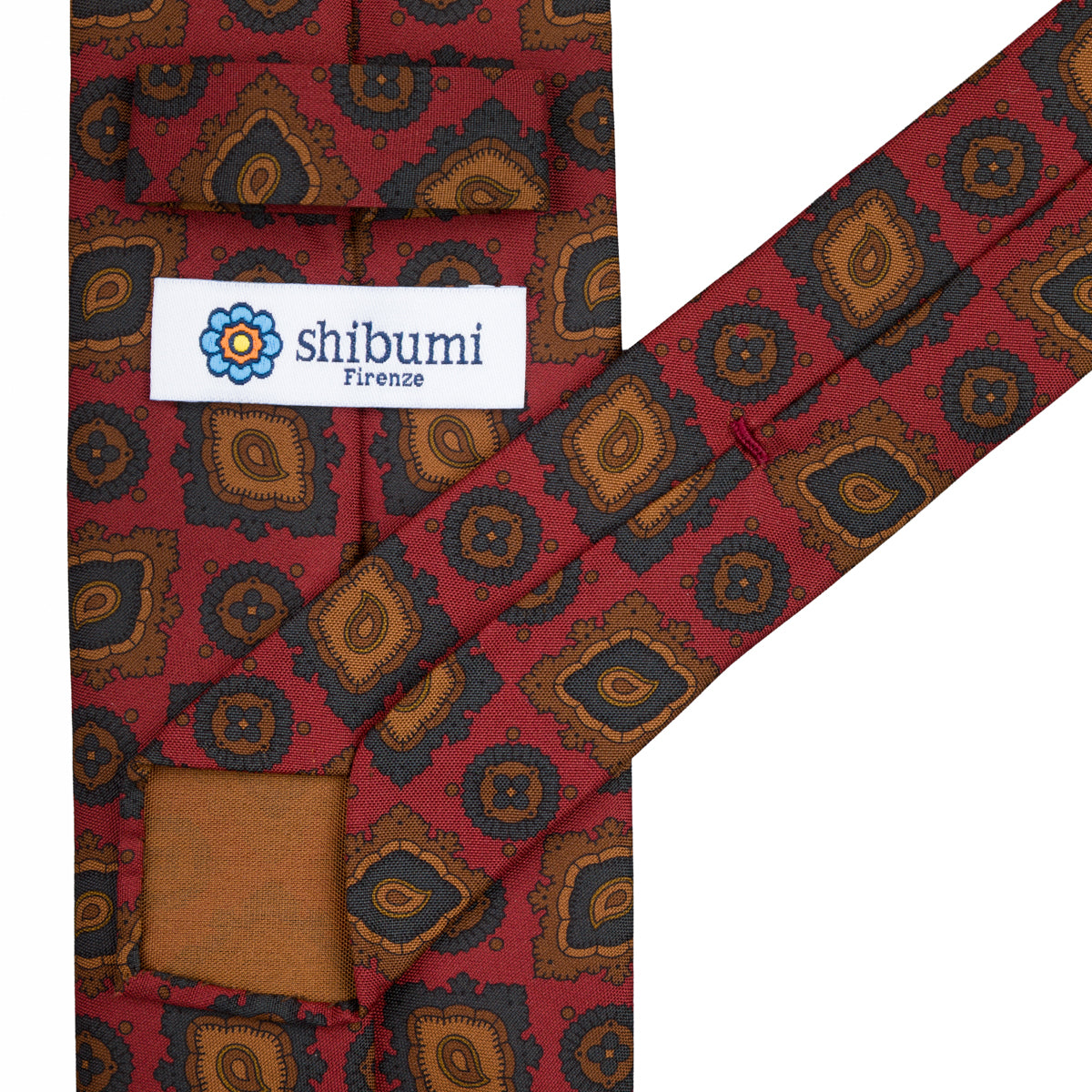 Copper Madder Silk Tie - Cherry - Hand-Rolled